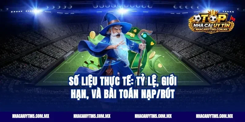 Số liệu thực tế: tỷ lệ, giới hạn, và bài toán nạp/rút